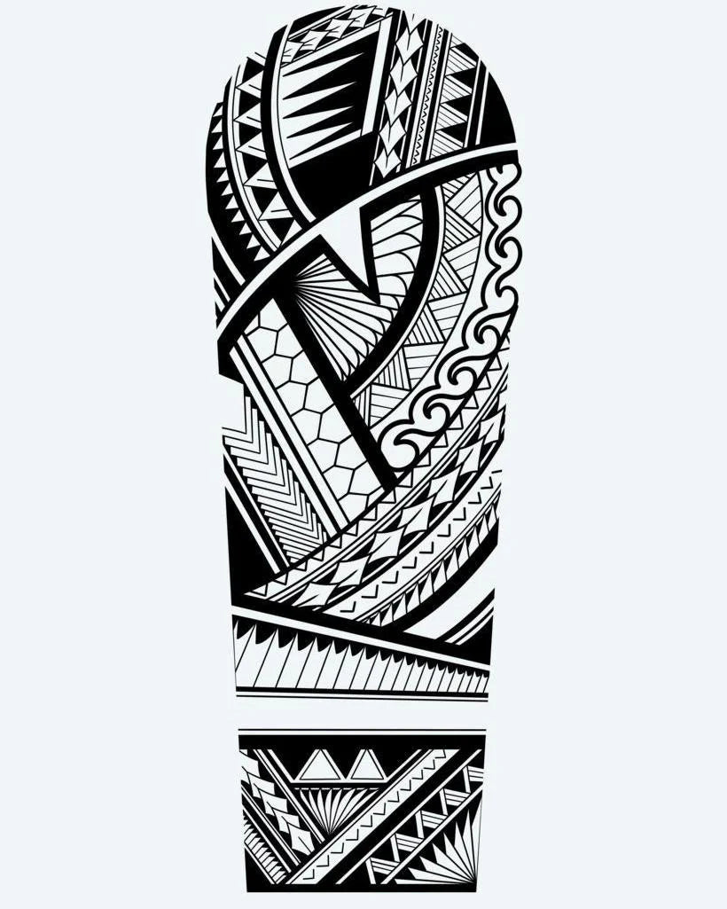 Samoan Geometric Sleeve