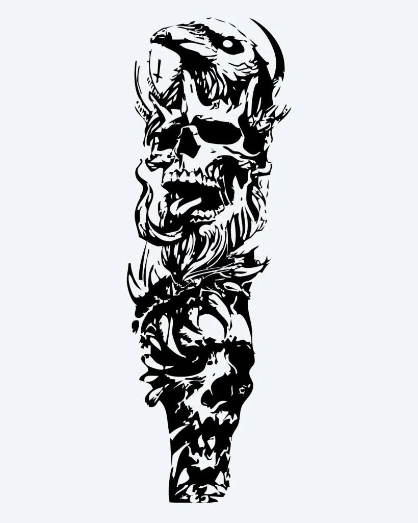 Skull & Floral Chaos