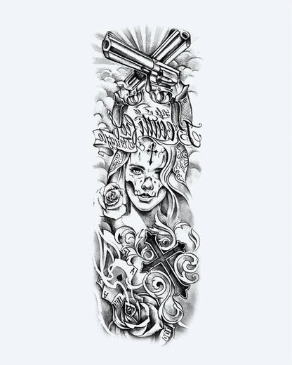 Chicano Woman & Revolvers