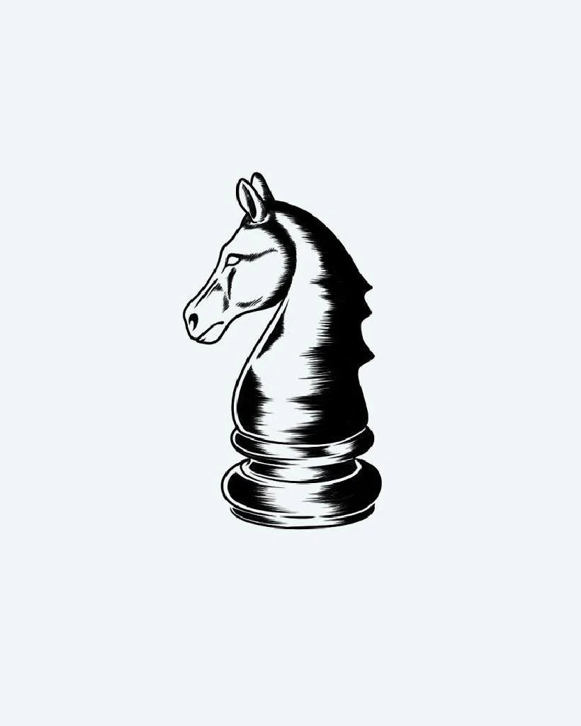 Engraved Chess Knight