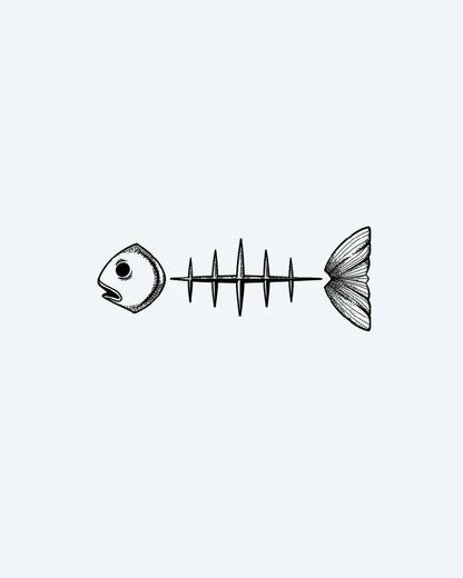 Minimalist Fish Skeleton