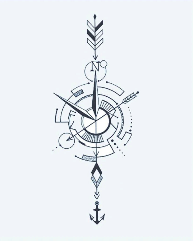 Nautical Compass Arrow