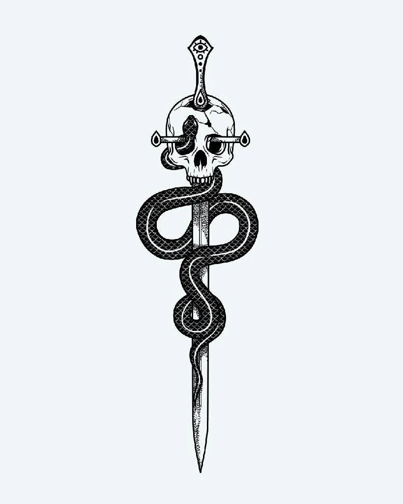 Serpent & Skull Dagger