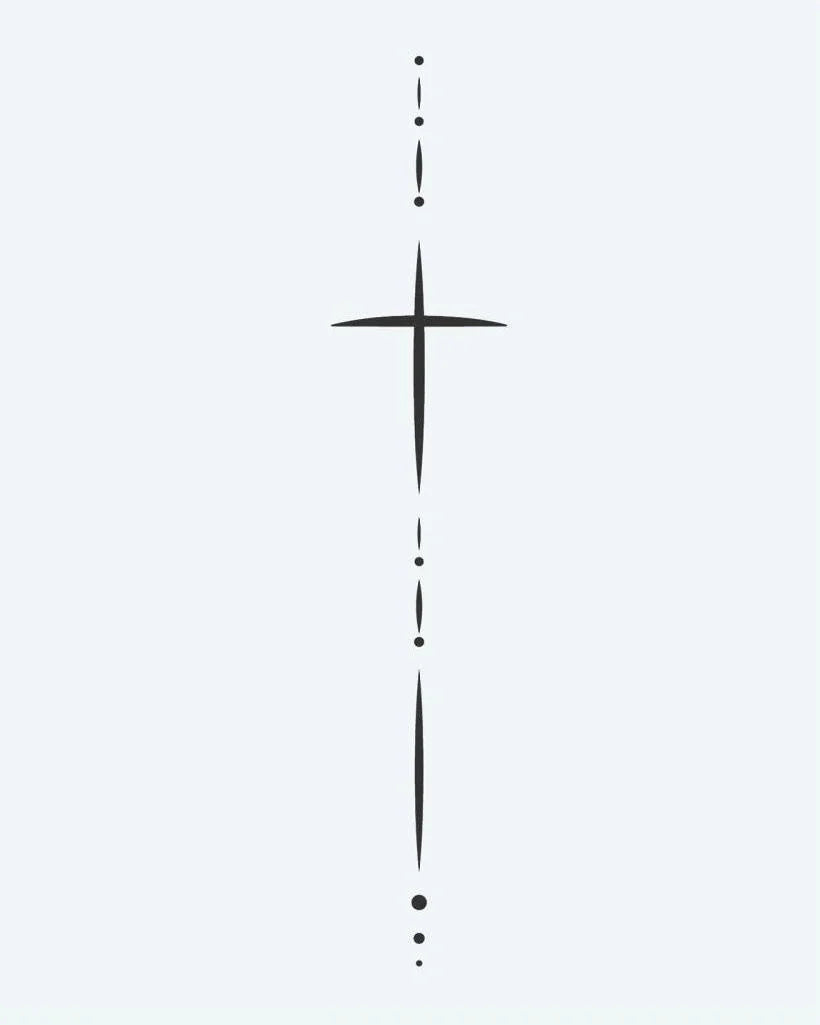 Minimalist Cross & Dots