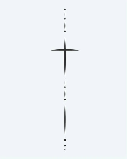Minimalist Cross & Dots