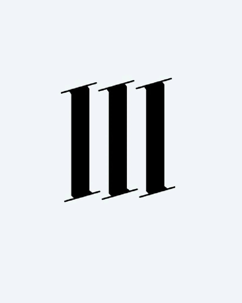 Bold Roman Numeral