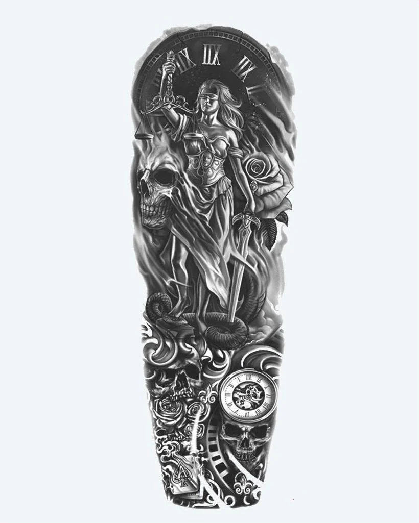 Lady Justice & Skulls