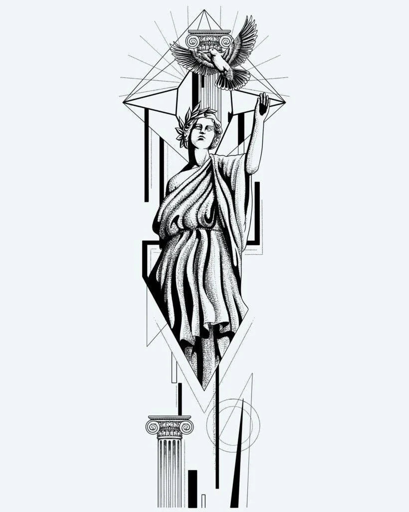Greek Goddess & Dove