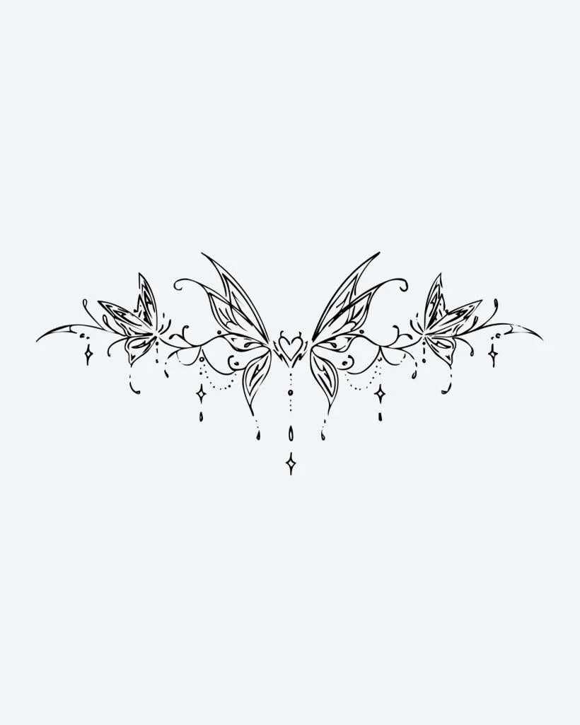Butterfly Heart Band