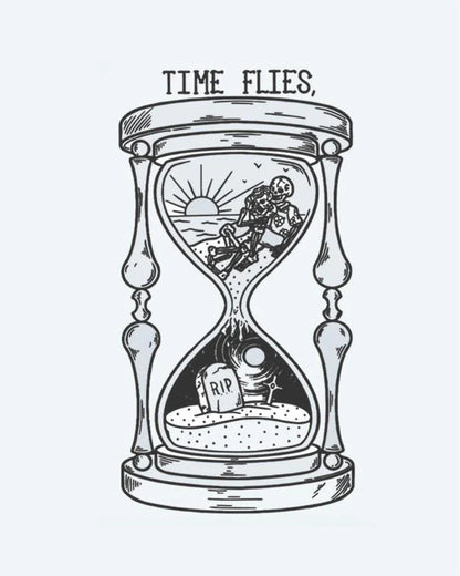 Time Flies Hourglass