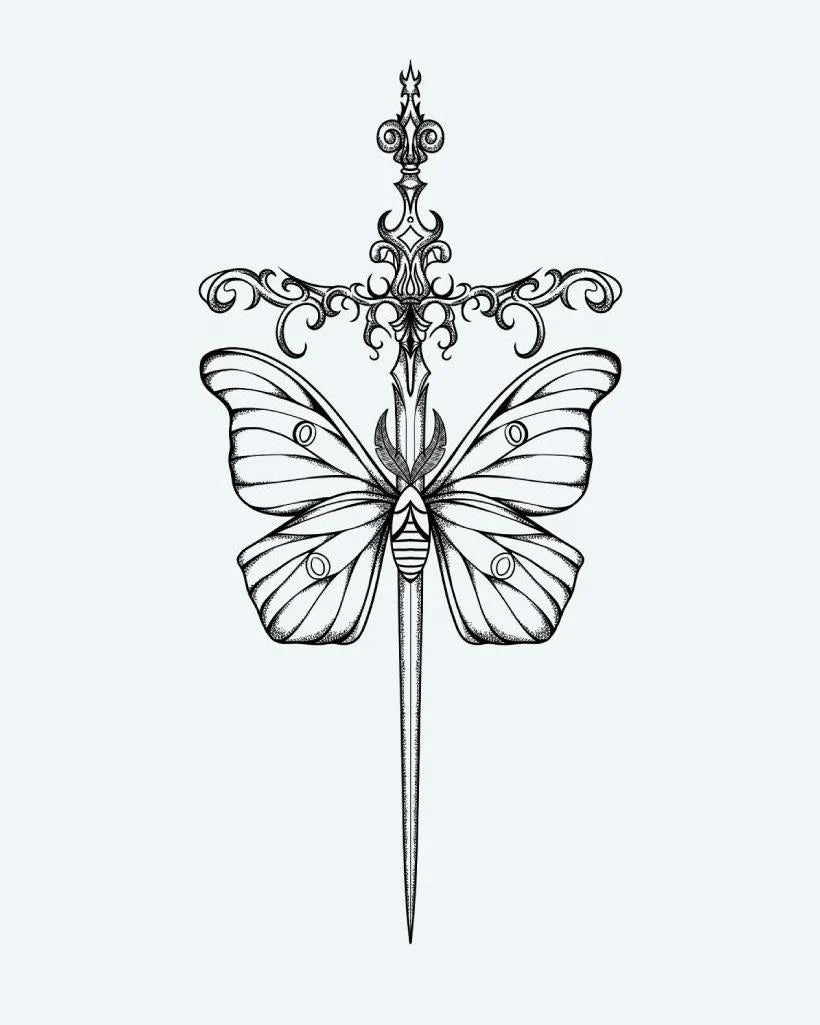Moth & Ornate Dagger
