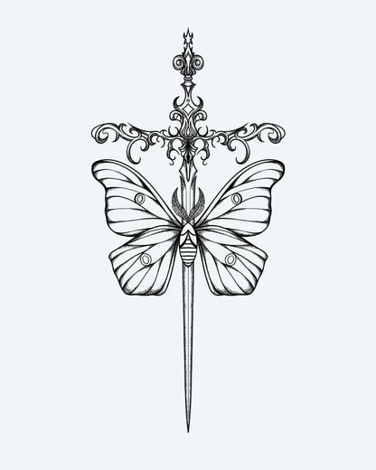 Moth & Ornate Dagger