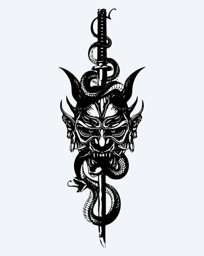 Oni Mask & Serpent Dagger
