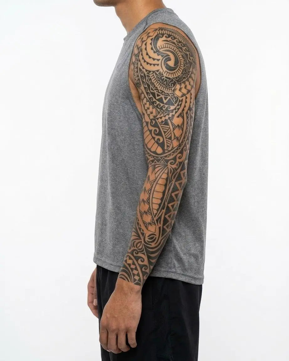 Realism Sleeve 5 Pack temporary tattoo applied on arm, design 5 of 5