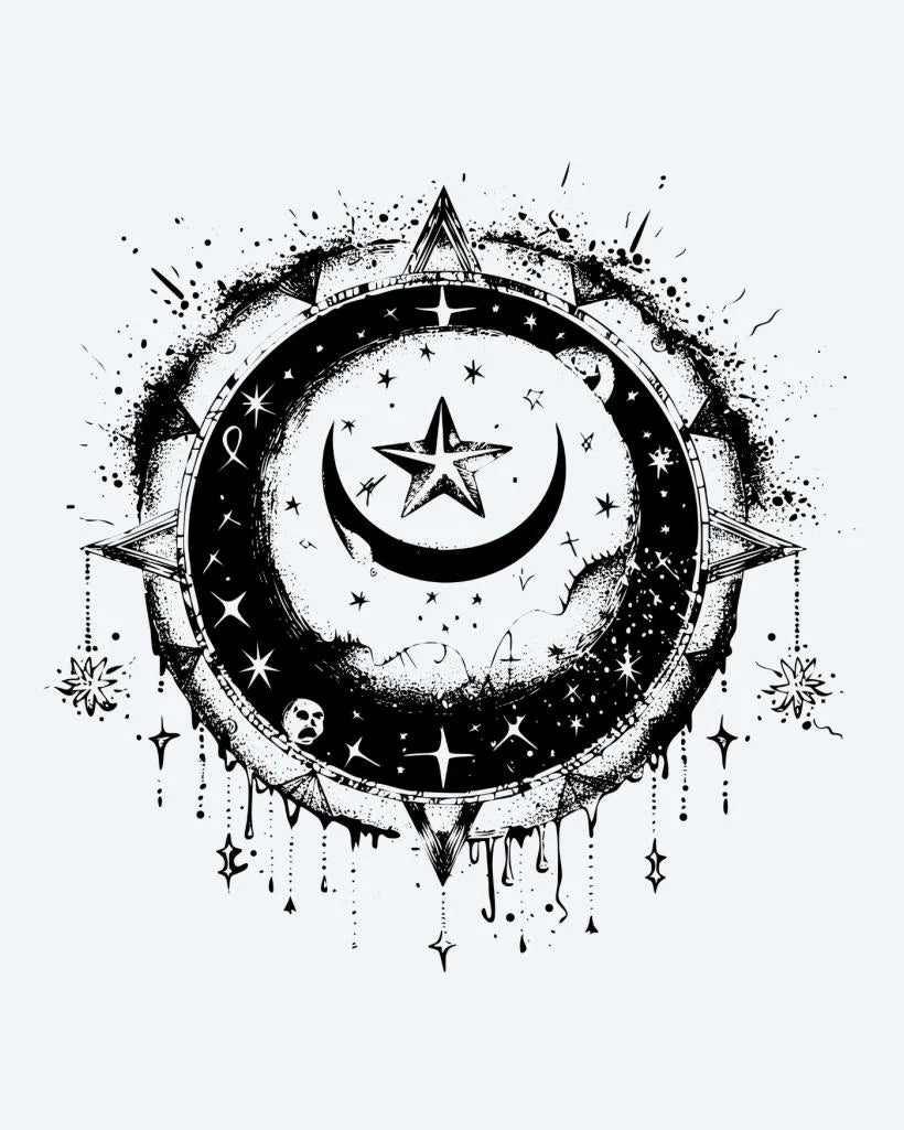 Celestial Moon & Star