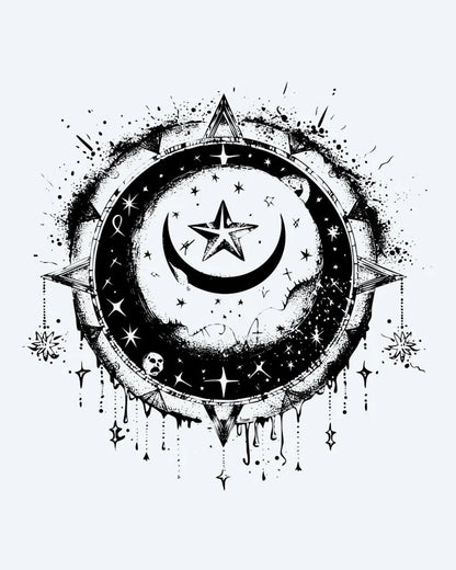 Celestial Moon & Star
