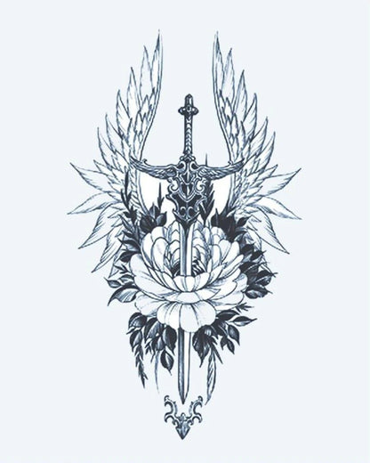 Winged Sword & Peony