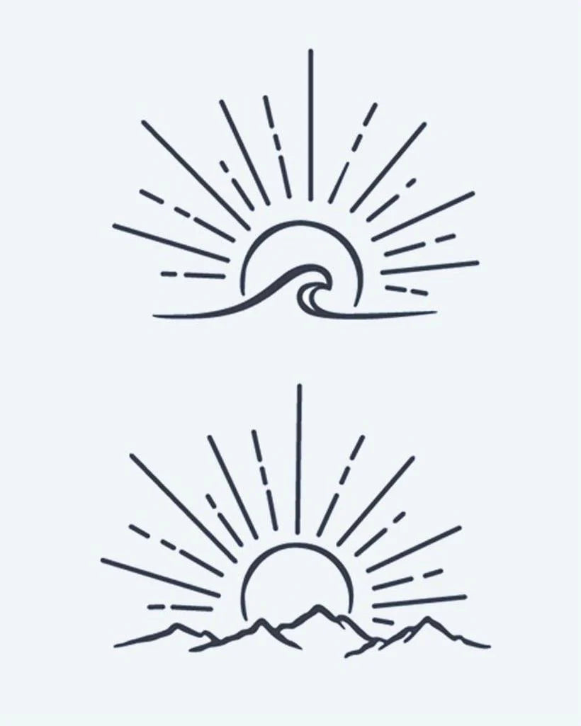 Sunrise Wave & Mountains