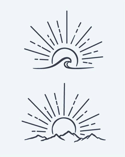 Sunrise Wave & Mountains