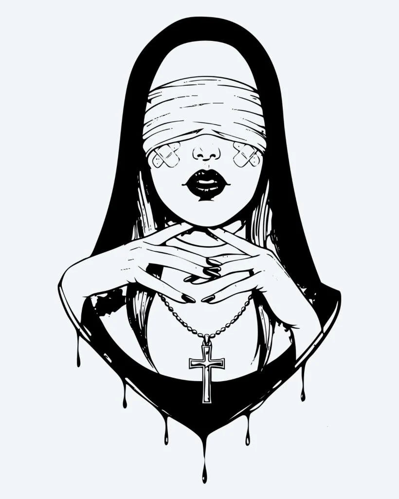 Blindfolded Nun