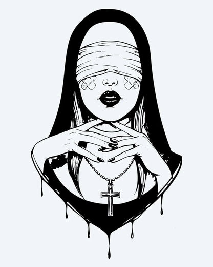 Blindfolded Nun