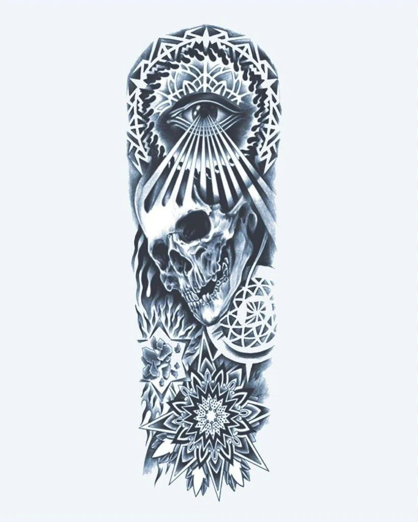 Skull, All-Seeing Eye & Mandala