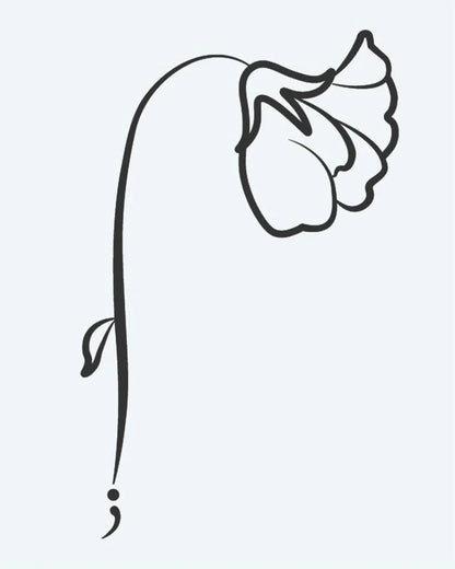 Semicolon Flower