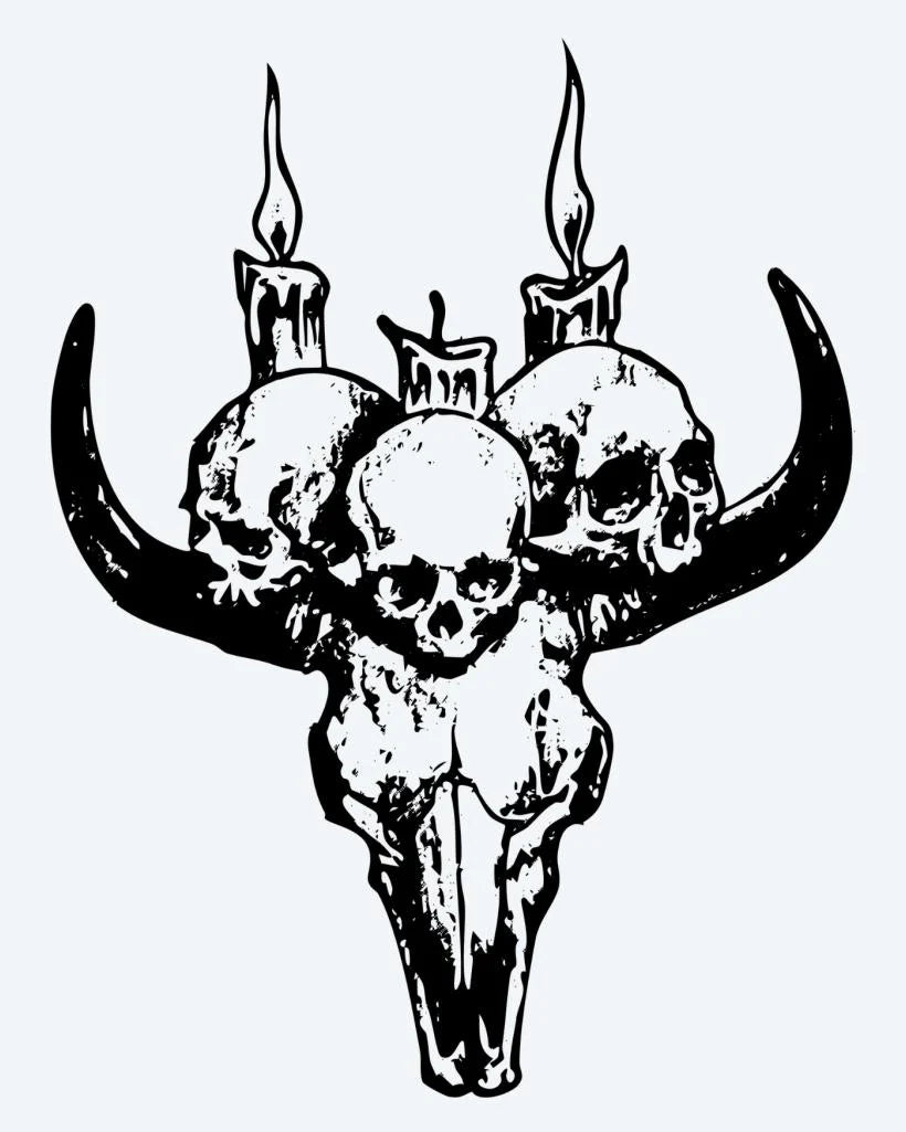 Bull Skull & Candles