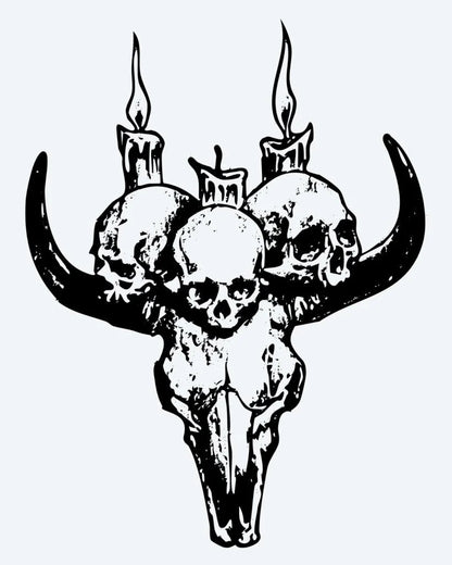 Bull Skull & Candles