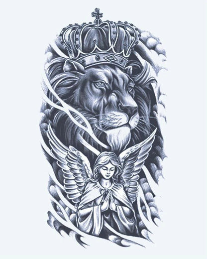 Crowned Lion & Angel