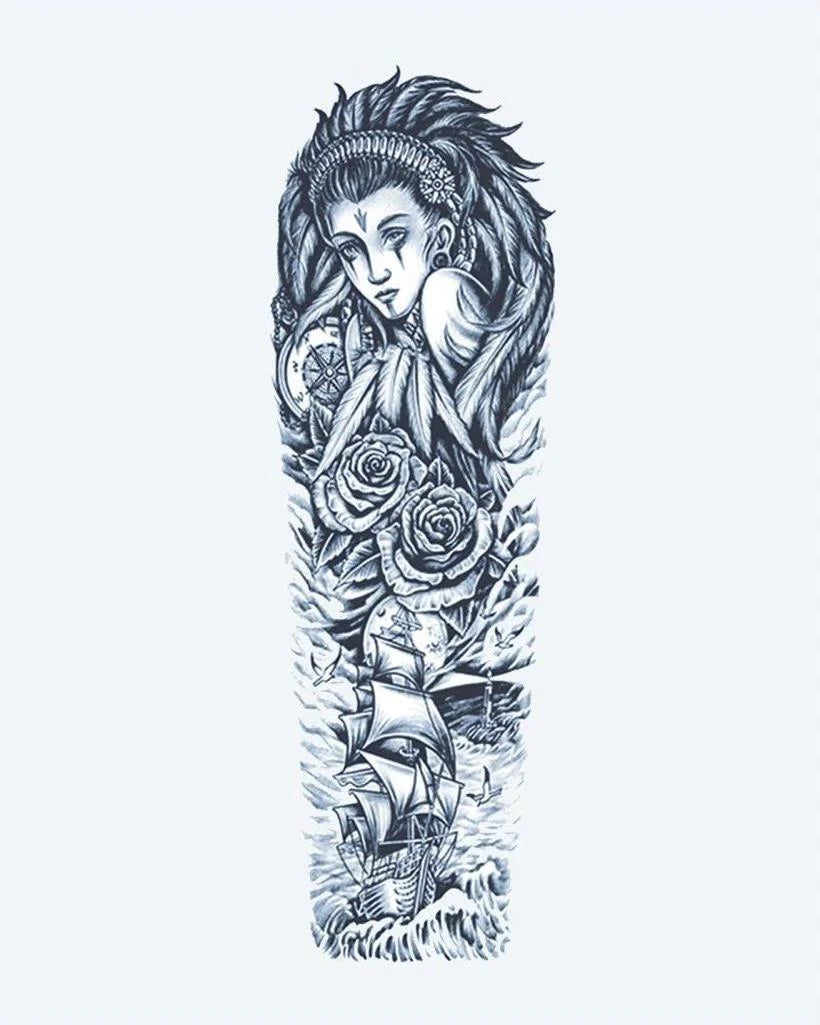 Sea Goddess & Sailing Ship